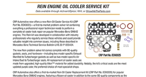 Rein Oil Cooler Service Kit ECK0025