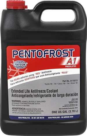 1 gallon bottle of Pentofrost A1 Prediluted Antifreeze