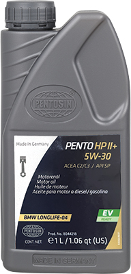 1 liter bottle of Pentosin High Performance II+ 5W-30 motor oil