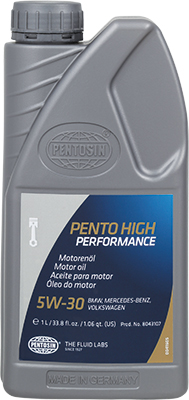 1 liter bottle of Pentosin HP 5W-30 motor oil