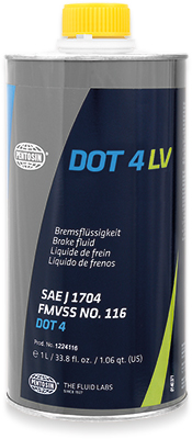 1 liter can of Pentosin DOT 4 LV brake fluid