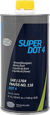 1 liter can of Pentosin Super DOT 4 brake fluid 