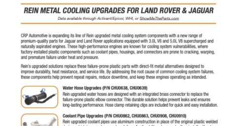 New Rein metal cooling system upgraded parts